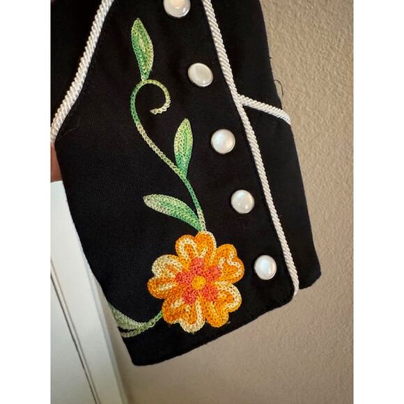 Retro Panhandle Slim Crochet Floral Embroidered Western Shirt XL - Picture 7 of 11